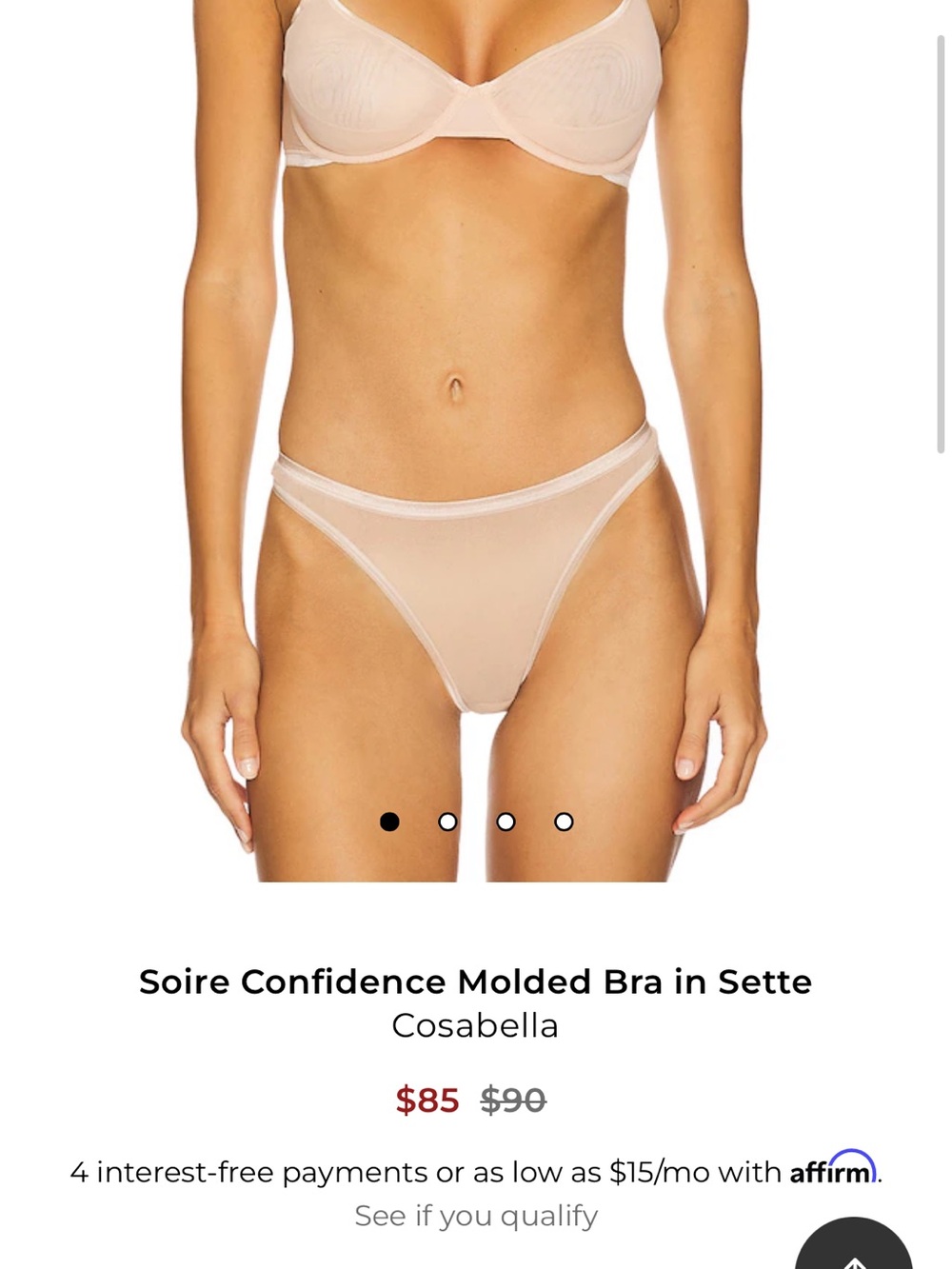Cosabella Soire Molded Bra in Sette Nude